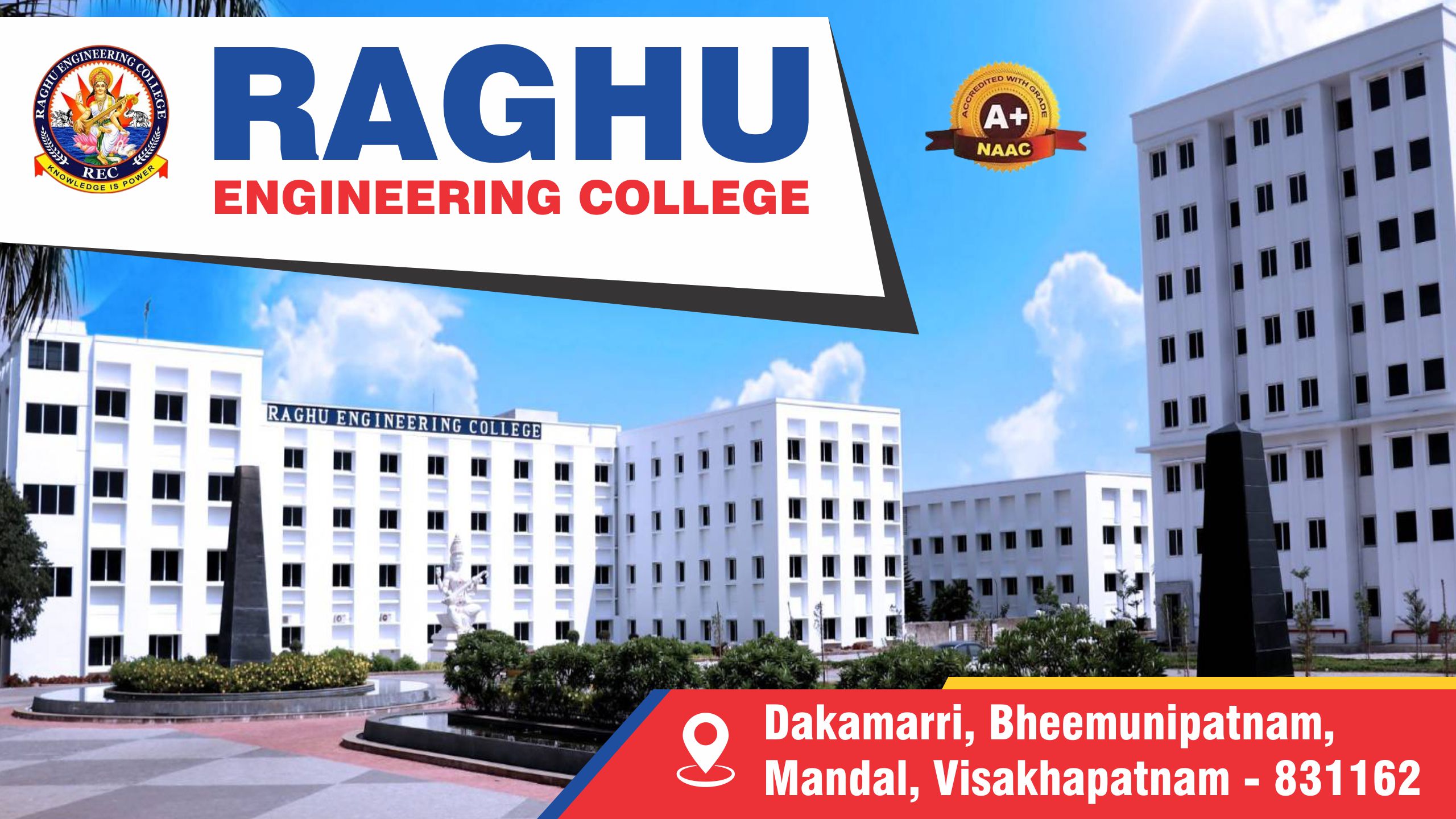 out side view of Raghu Engineering College - REC